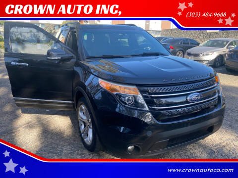 2015 Ford Explorer for sale at CROWN AUTO INC, in South Gate CA