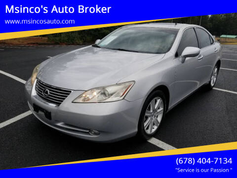 2009 Lexus ES 350 for sale at Msinco's Auto Broker in Snellville GA