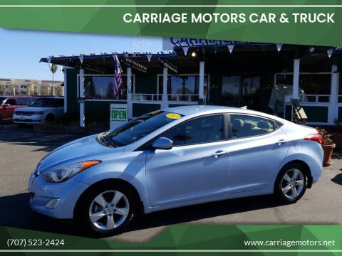 2013 Hyundai Elantra for sale at Carriage Motors Car & Truck in Santa Rosa CA