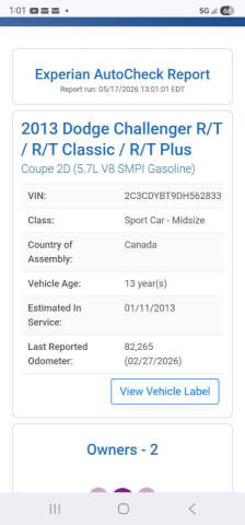 2013 Dodge Challenger R/T Plus