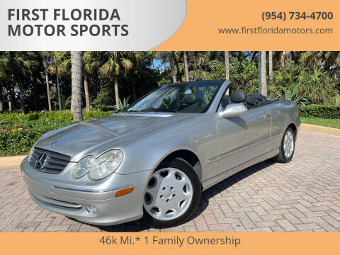 2004 Mercedes-Benz CLK for sale at FIRST FLORIDA MOTOR SPORTS in Pompano Beach FL
