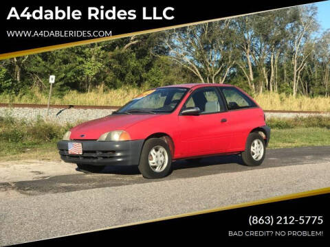 1998 Chevrolet Metro for sale at A4dable Rides LLC in Haines City FL