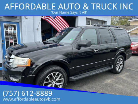 2016 Ford Expedition for sale at AFFORDABLE AUTO & TRUCK INC in Virginia Beach VA