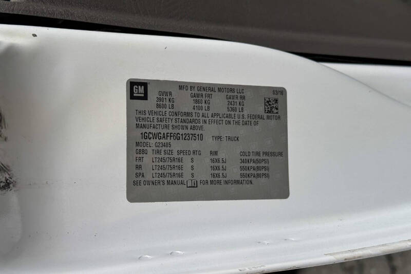 2016 Chevrolet Express 2500