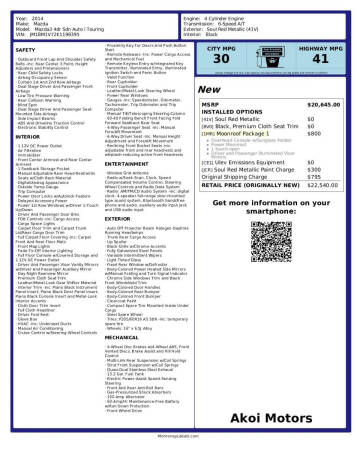 2014 Mazda MAZDA3 i Touring