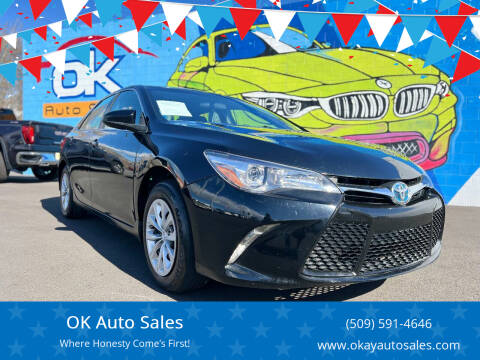 2015 Toyota Camry Hybrid for sale at OK Auto Sales in Kennewick WA