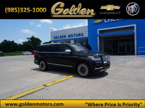 2020 Lincoln Navigator L for sale at GOLDEN MOTORS in Cut Off LA