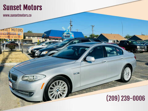 2013 BMW 5 Series for sale at Sunset Motors in Manteca CA