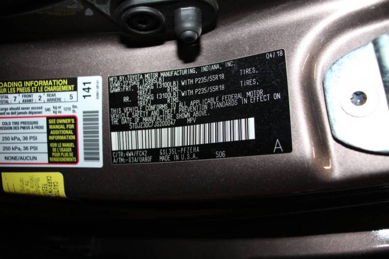 2018 Toyota Sienna LE 7-Passenger