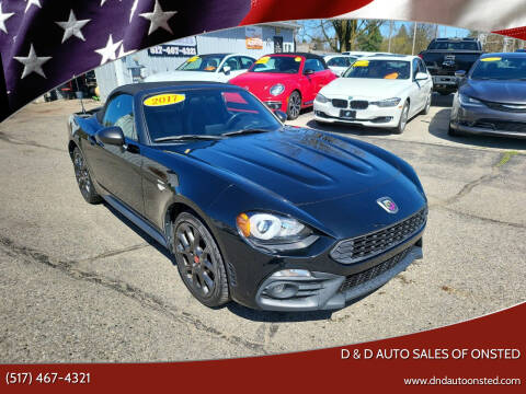 2017 FIAT 124 Spider for sale at D & D Auto Sales Of Onsted in Onsted MI