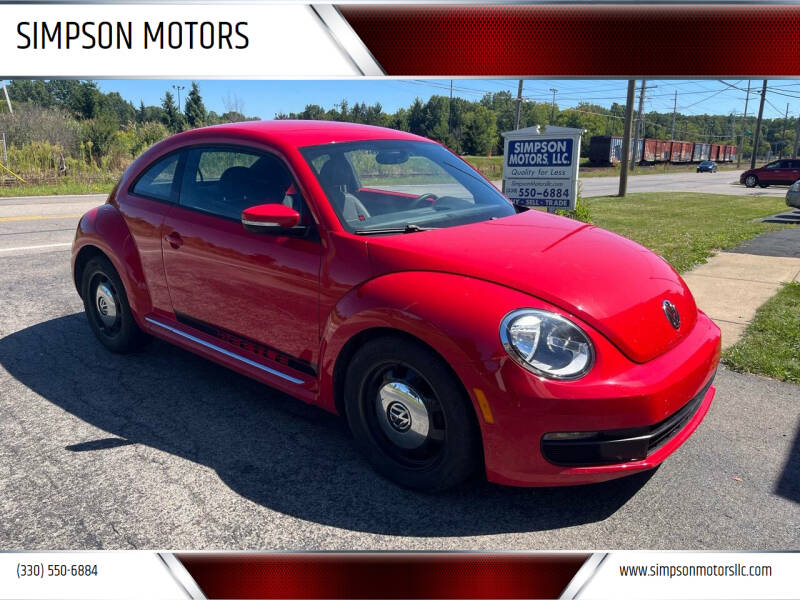 2013 Volkswagen Beetle for sale at SIMPSON MOTORS in Youngstown OH