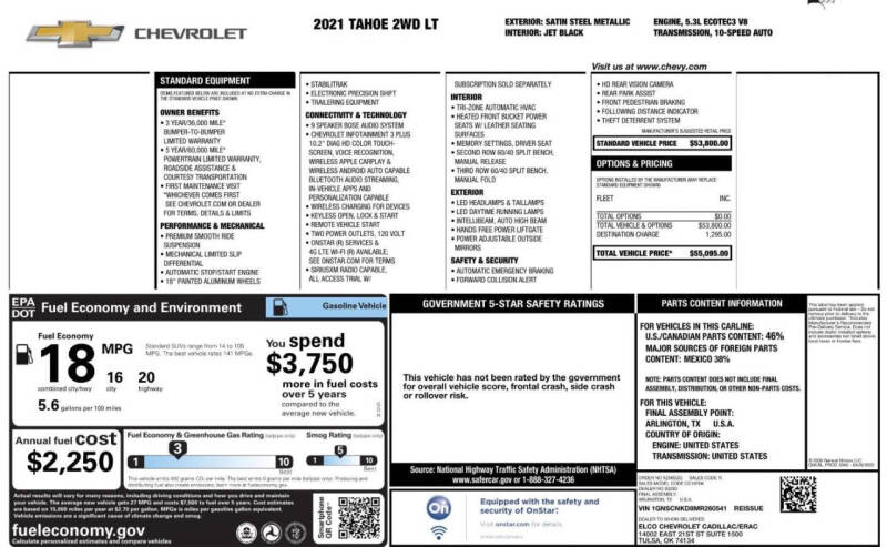 2021 Chevrolet Tahoe LT