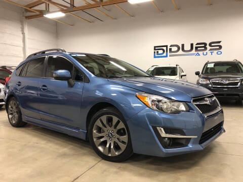 2015 Subaru Impreza for sale at DUBS AUTO LLC in Clearfield UT