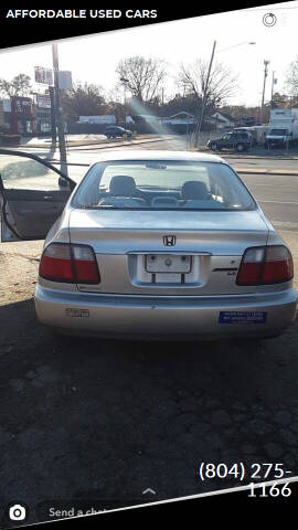 1997 Honda Accord for sale at AFFORDABLE USED CARS in North Chesterfield VA