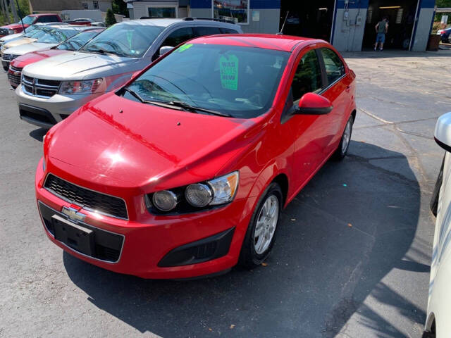 2014 Chevrolet Sonic for sale at Chuckie Bizzarro's Fleetwing Auto in Erie, PA