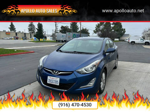 2015 Hyundai Elantra for sale at APOLLO AUTO SALES in Sacramento CA