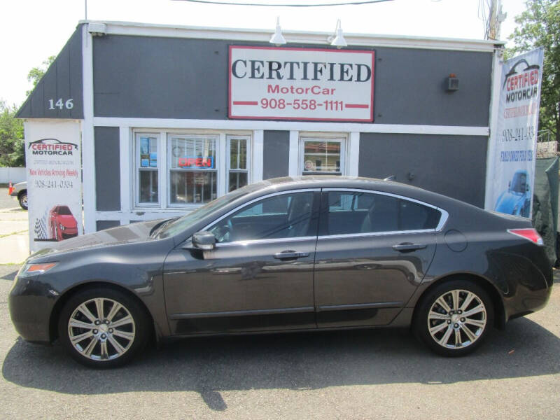 2013 Acura TL for sale at CERTIFIED MOTORCAR LLC in Roselle Park NJ