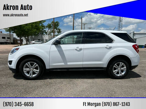 2016 Chevrolet Equinox for sale at Akron Auto - Fort Morgan in Fort Morgan CO