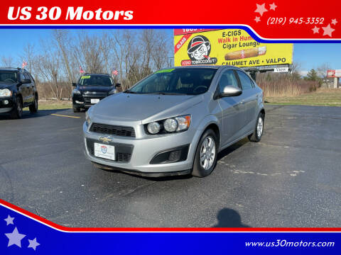 2012 Chevrolet Sonic for sale at US 30 Motors in Crown Point IN