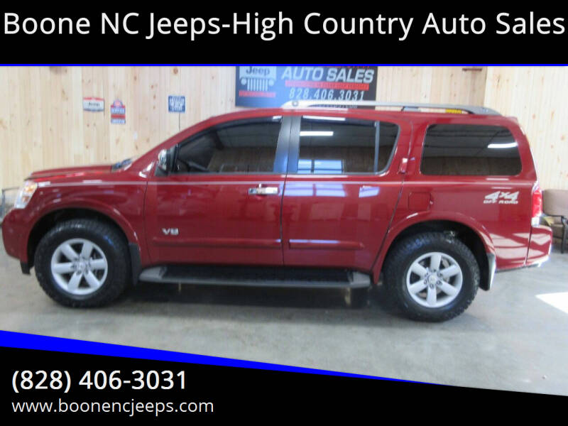 2009 Nissan Armada for sale at Boone NC Jeeps-High Country Auto Sales in Boone NC