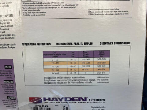 RAPID ENGINE COOLING FAN RAPID ENGINE COOLING FAN