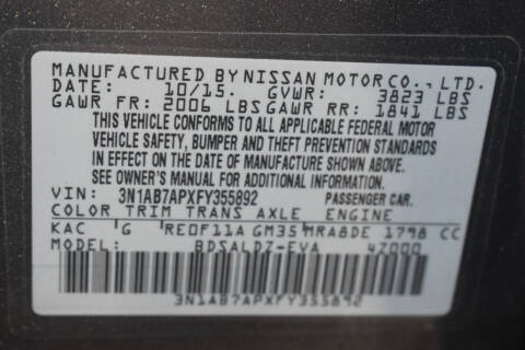 2015 Nissan Sentra SR