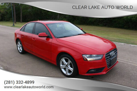 2013 Audi A4 for sale at Clear Lake Auto World in League City TX