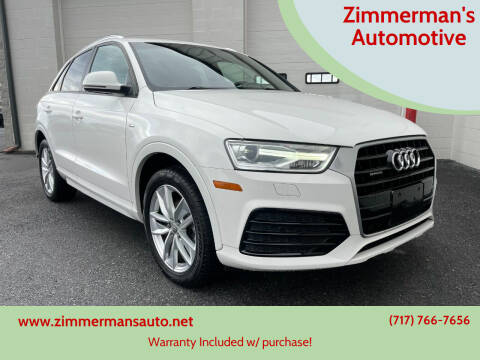 2018 Audi Q3 for sale at Zimmerman's Automotive in Mechanicsburg PA