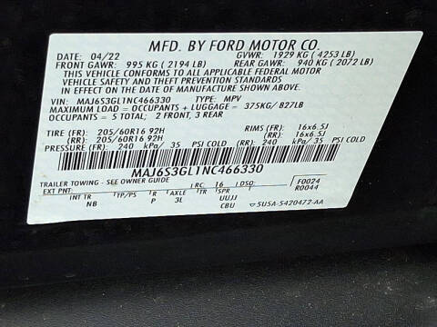 2022 Ford EcoSport SE