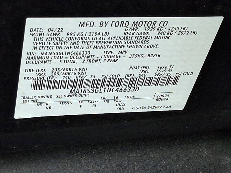 2022 Ford EcoSport SE