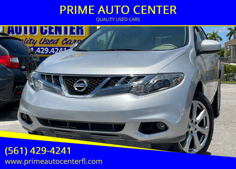2013 Nissan Murano for sale at PRIME AUTO CENTER in Palm Springs FL