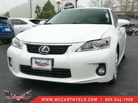 2013 Lexus CT 200h for sale at McCarthy Wholesale in San Luis Obispo CA