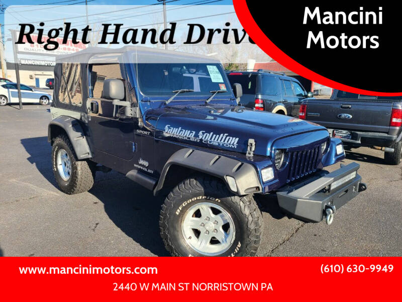 2006 Jeep Wrangler for sale at Mancini Motors in Norristown PA
