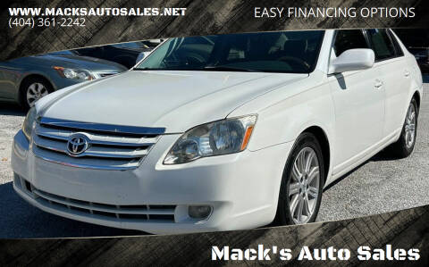 2007 Toyota Avalon for sale at Mack's Auto Sales in Forest Park GA