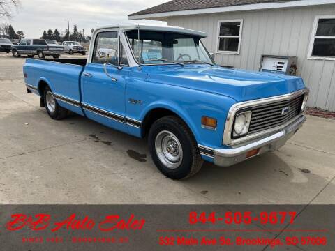 1972 Chevrolet C10 Custom Deluxe for sale at B & B Auto Sales in Brookings SD