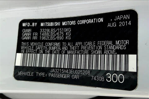 2014 Mitsubishi i-MiEV ES