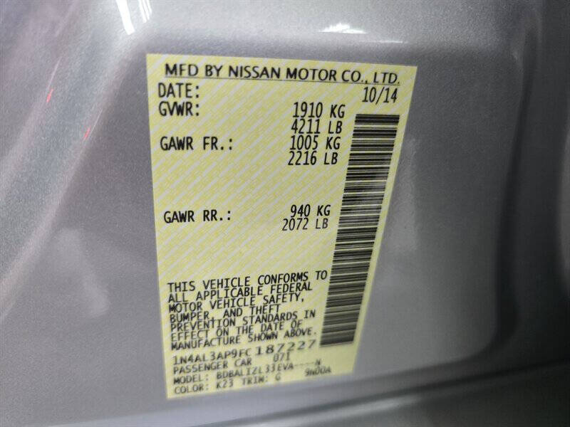 2015 Nissan Altima 2.5 SV