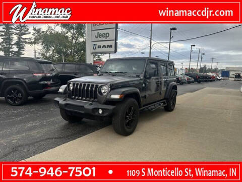 2020 Jeep Wrangler Unlimited for sale at Jim Dobson Ford in Winamac IN