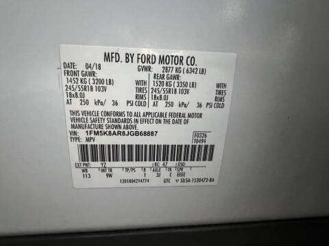 2018 Ford Explorer Police Interceptor Utility