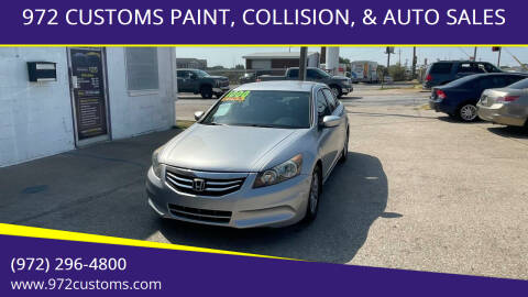 2011 Honda Accord for sale at 972 CUSTOMS PAINT, COLLISION, & AUTO SALES in Duncanville TX