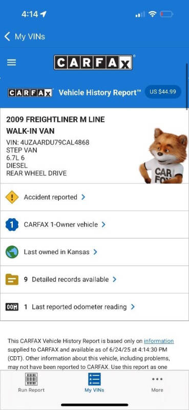 2009 Freightliner MT55 Chassis