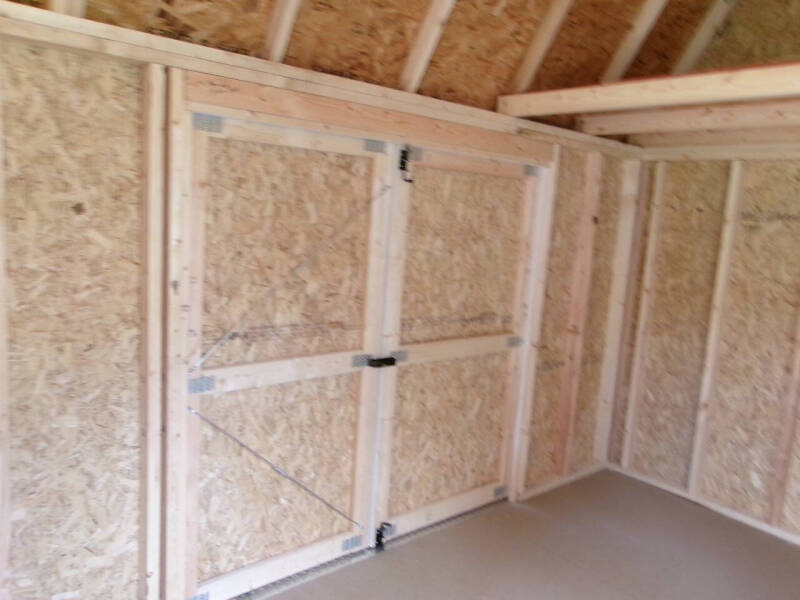 10 x 20 lofted barn w/ side porch pkg