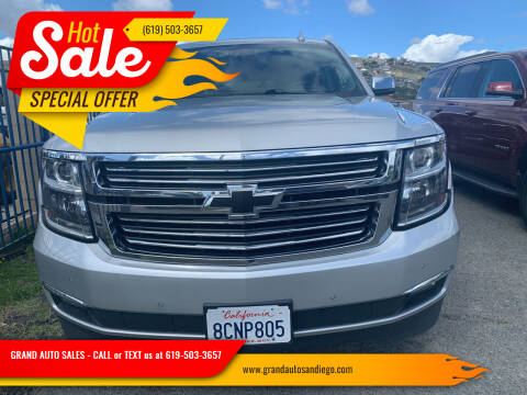 2017 Chevrolet Suburban for sale at GRAND AUTO SALES - CALL or TEXT us at 619-503-3657 in Spring Valley CA