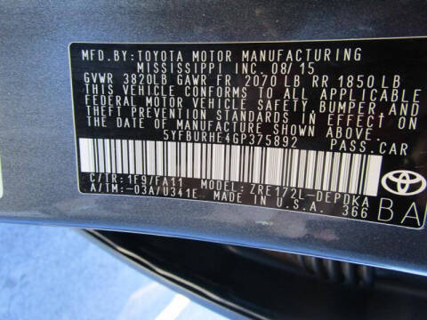 2016 Toyota Corolla L