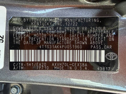 2023 Toyota Camry Hybrid SE