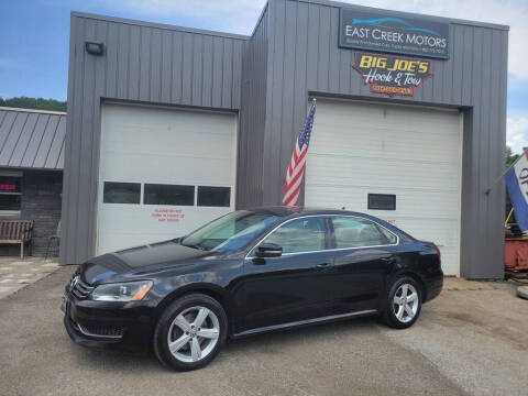 2013 Volkswagen Passat for sale at East Creek Motors in Center Rutland VT