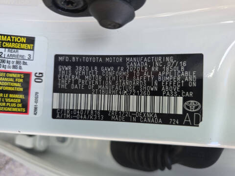 2016 Toyota Corolla LE