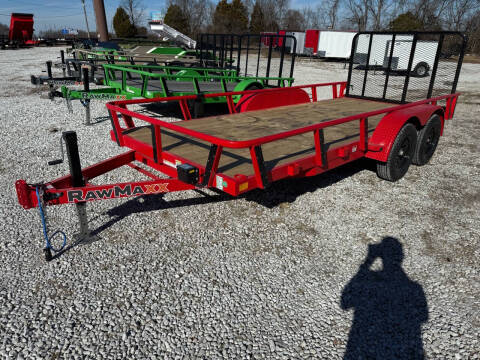 2025 RAWMAXX UTX 77X16 TANDEM UTILITY for sale at Mel's Motors in Ozark MO