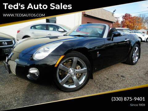 2006 Pontiac Solstice for sale at Ted's Auto Sales in Louisville OH