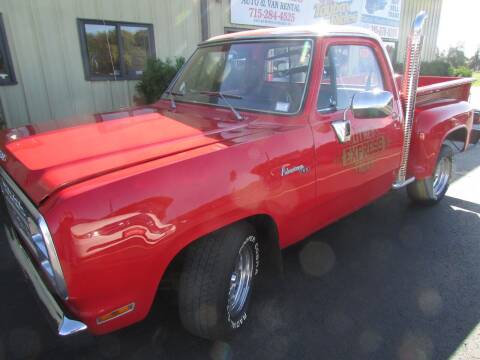1979 Dodge D150 Pickup for sale at Toybox Rides Inc. in Black River Falls WI